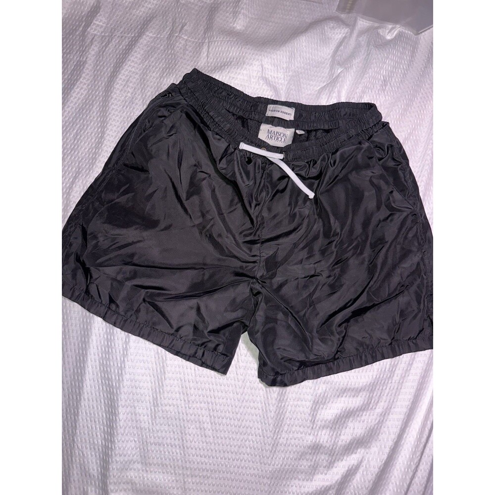 Maison Article Shoe Palace Men’s Size L 6” Lined Shorts Black Printed Hybrid